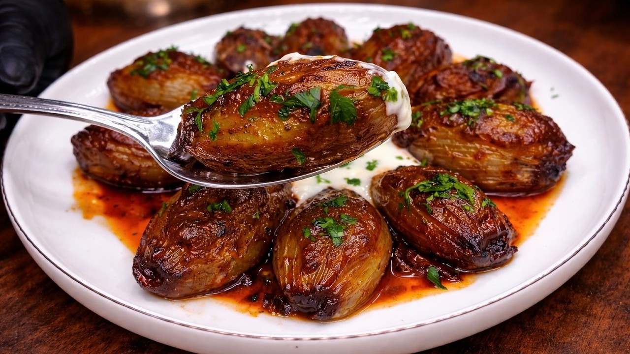 This Stuffed Onion Recipe Will Surprise You! Turkish Onion Dolma You Must Try