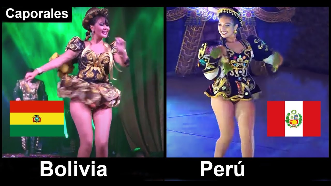 Caporal Boliviano y Peruano en escena. Presentaciones.