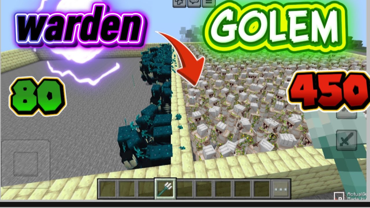 minecraft golem minecraft warden minecraft golem vs warden