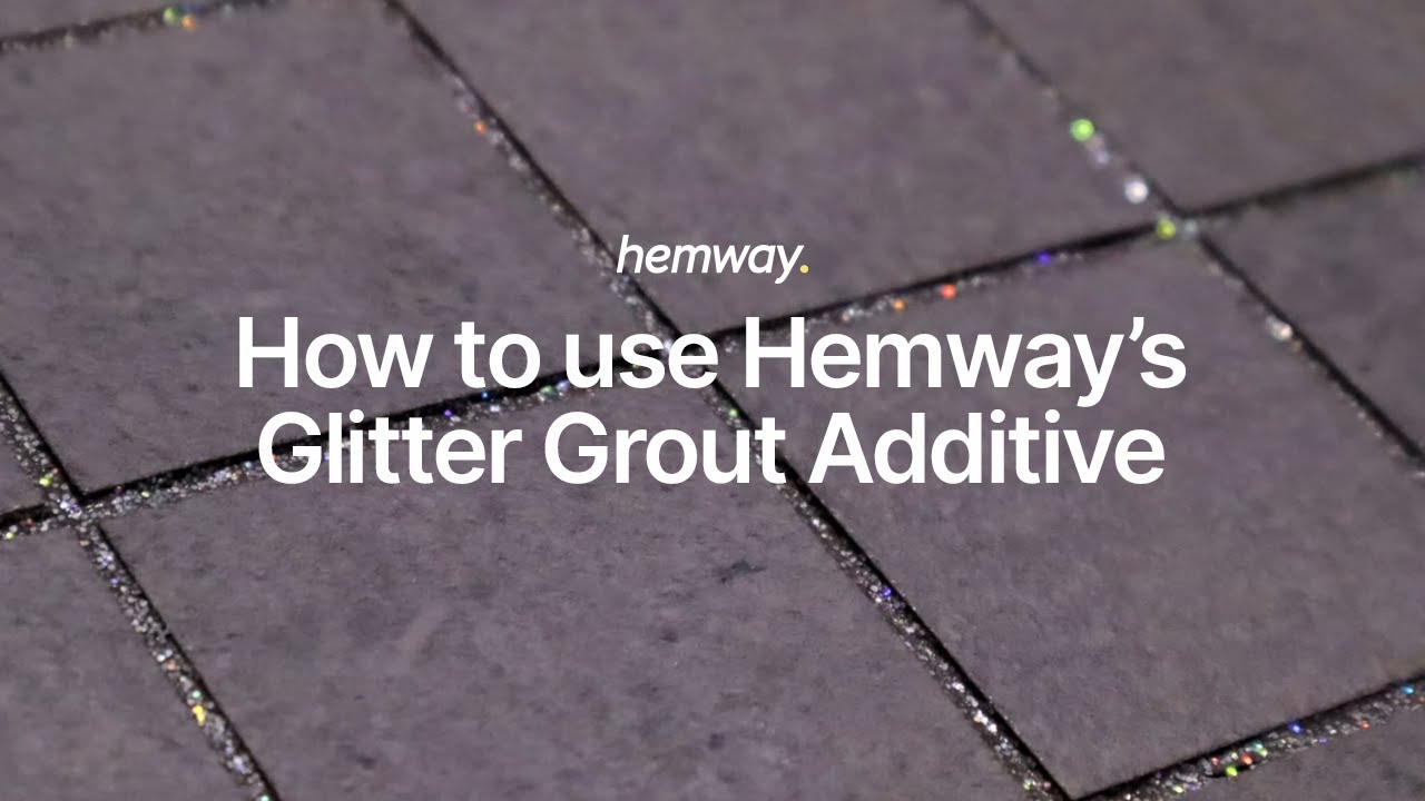 Hemway Silver Glitter & Grey Grout