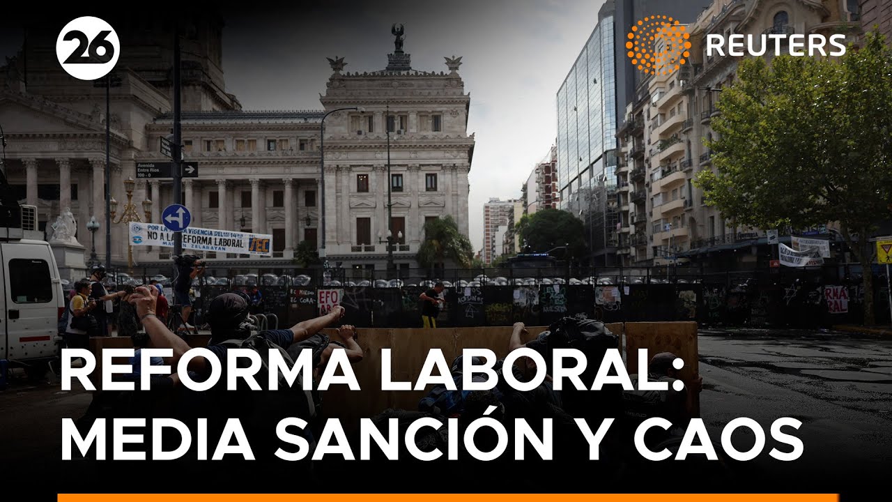 El Senado argentino aprueba la reforma laboral en medio de protestas | #Reuters