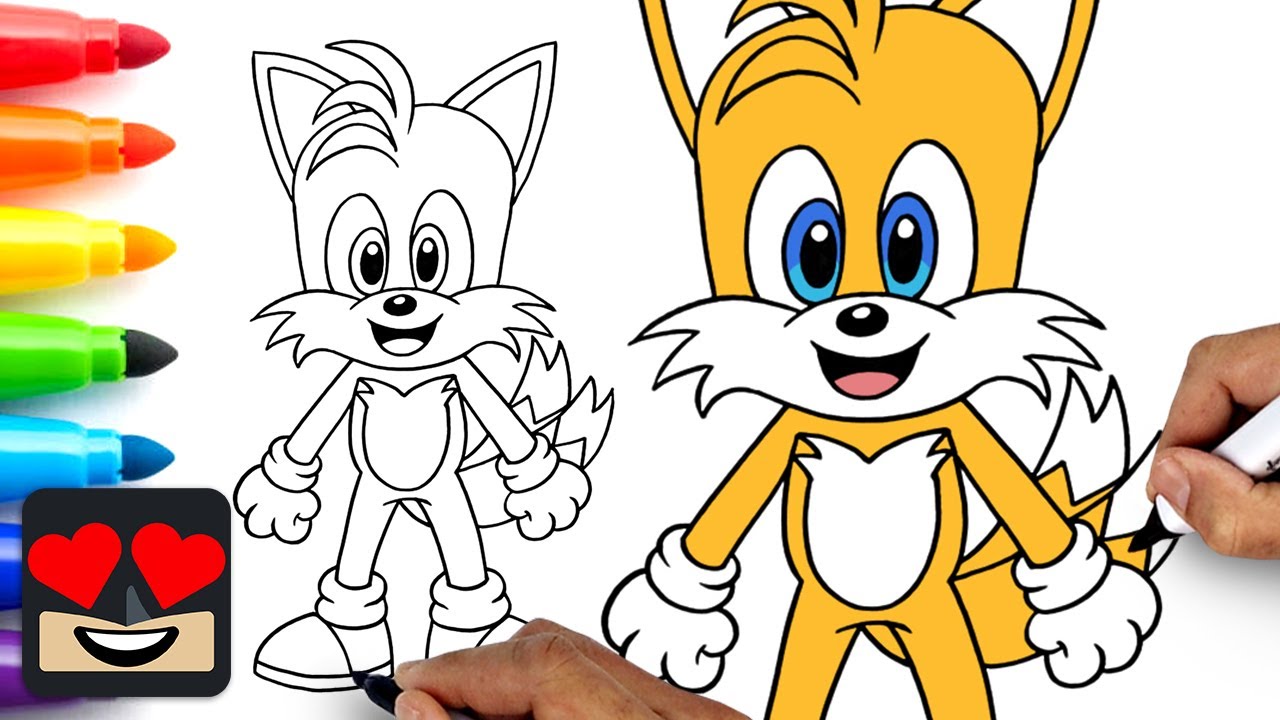 How To Draw Tails | Sonic the Hedgehog