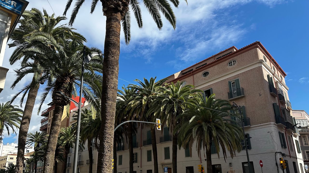 Málaga Spain city walk. Beautiful, gorgeous southern Spanish city in 4K 🇪🇸🌴 