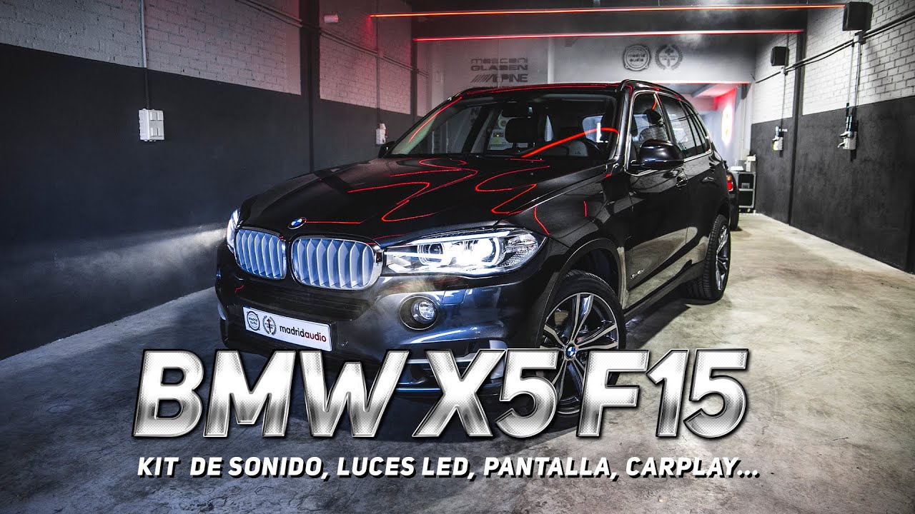 BMW X5 F15 | Cambio de pantalla, Carplay, luces LED y kit de sonido 🔊