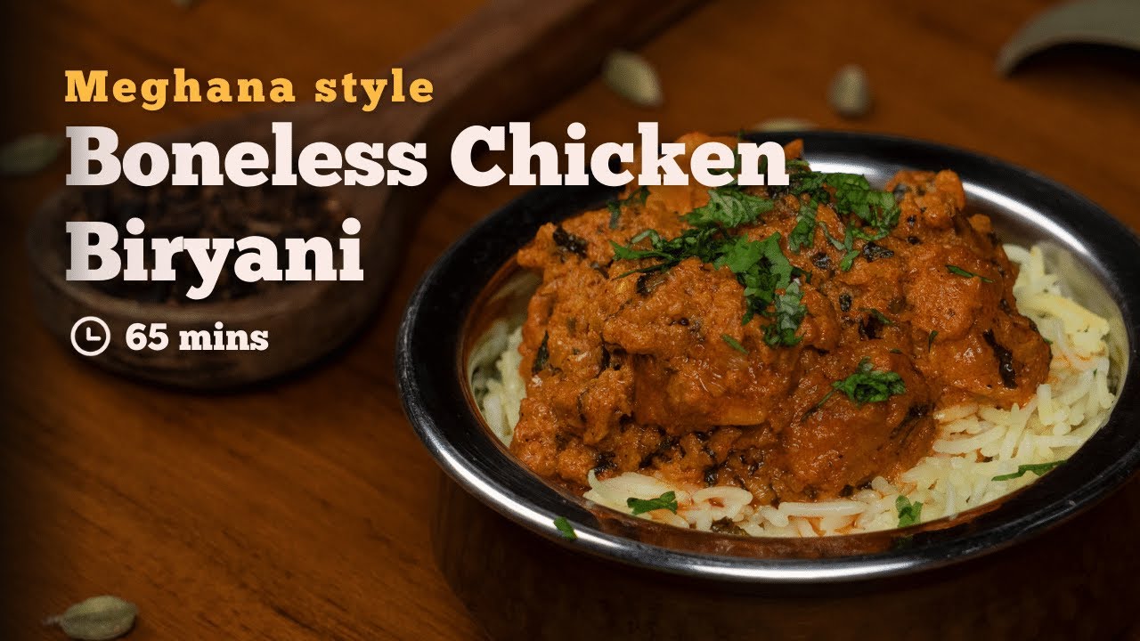 The Most Popular Meghana Style Boneless Chicken Biryani | Chicken Biryani | Cookd