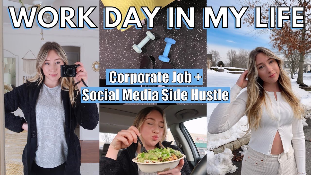 Work Day in my Life: post-grad in New Jersey || Corporate Job + Content Creation on the side