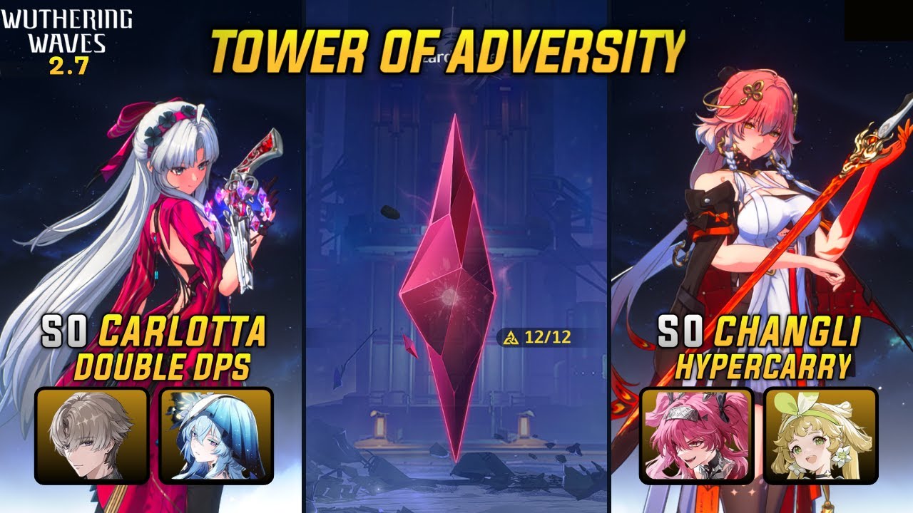 New TOA 2.7 - S0R1 Carlotta , S0R1 Xiangli Yao , S0R1 Changli | Tower Of Adversity | Wuthering Waves