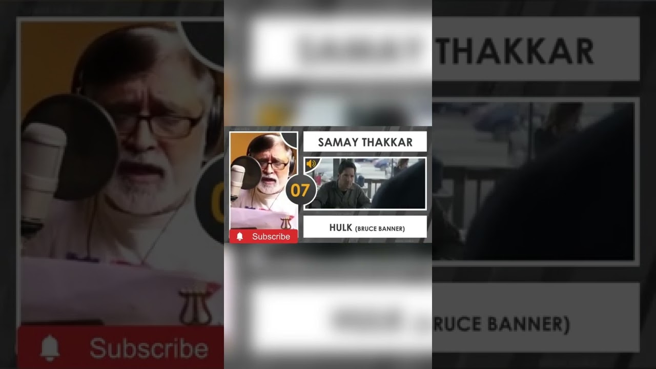 Samay thakkar ji voice of hulk