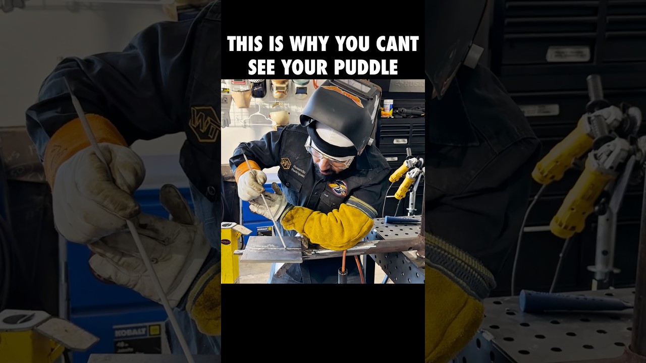 This is why you can&rsquo;t see your puddle while stick welding