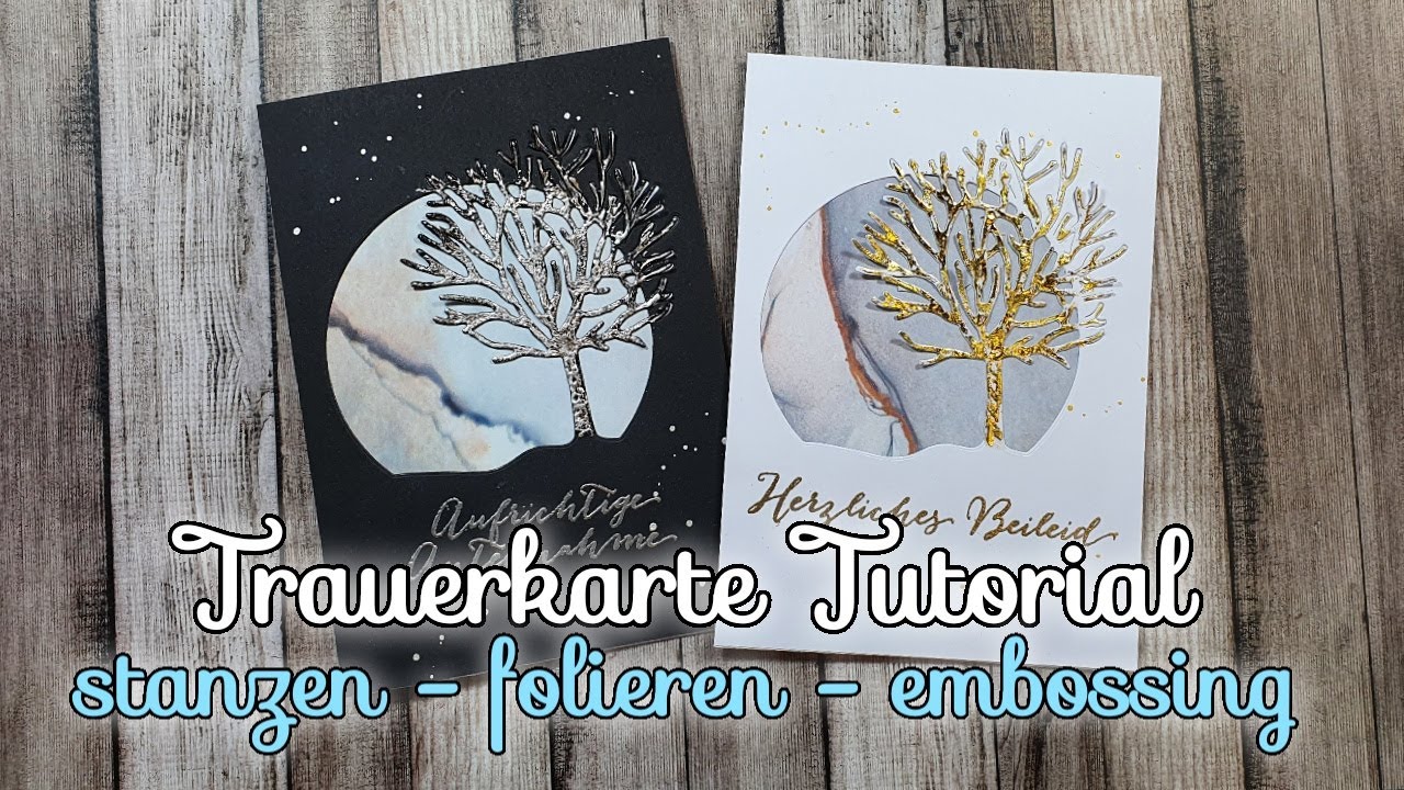 Trauerkarte Tutorial | Deutsch | Funeral card | sympathy card