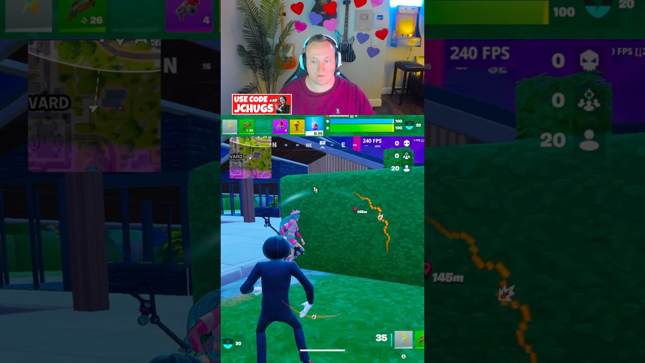 THE MYTHIC GOLDFISH IS GOATED #shorts #fortnite #jameschugs