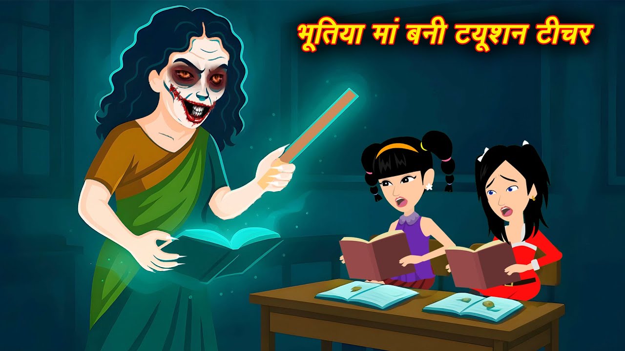 Ma bani bhootiya teacher- Bhootiya Teacher | Bhootiya Cartoon | Horror Stories | Bhutiya hindi Story