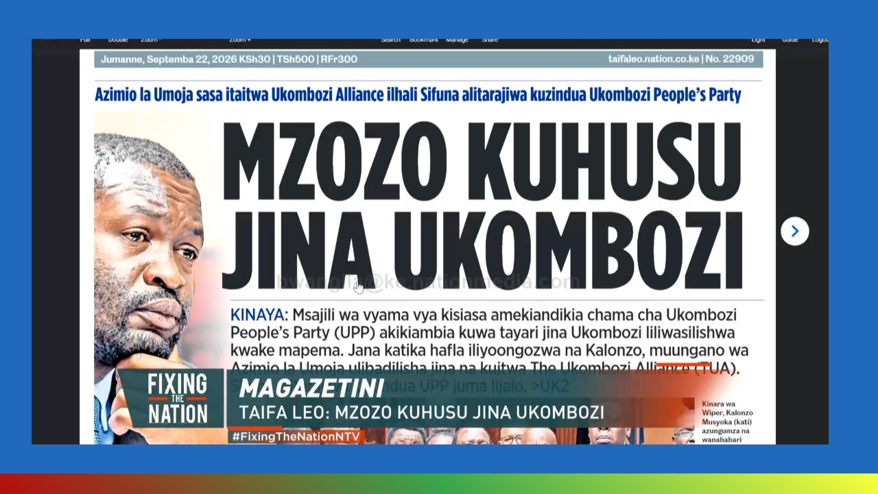 Sifuna, Kalonzo Fight Over 'Ukombozi' | Magazetini #FixingTheNationNTV