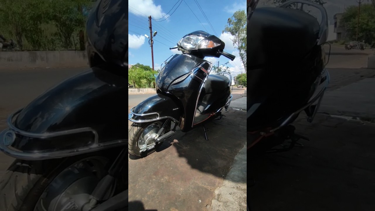 2011 model activa convert into activa 5g🤯🖤 #motovlog #bike#activa #reels