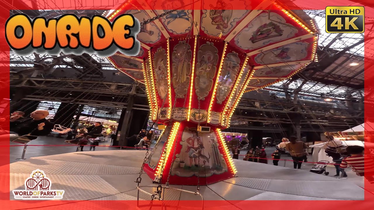 Kettenkarussel (Onride POV) Kirmes Fahrgeschäft - 14. Historischer Jahrmarkt Bochum Jahrhunderthalle