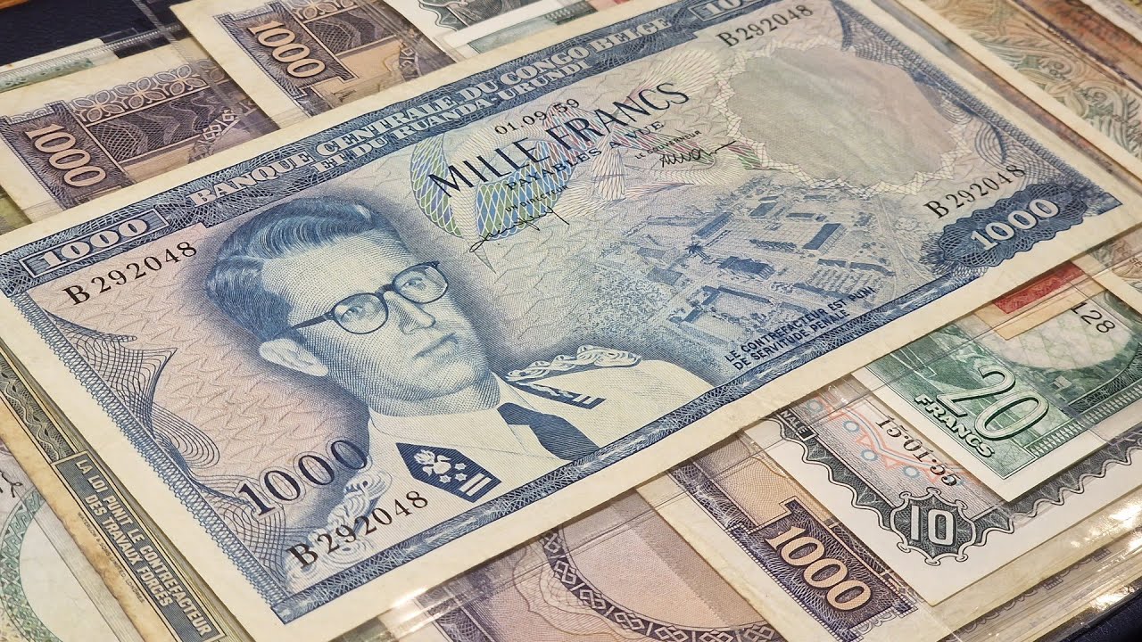Banknotes Collection BELGIAN CONGO 🇧🇪🇨🇩