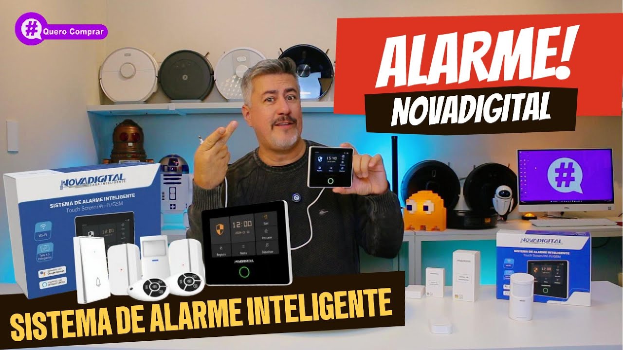 Sistema de Alarme Inteligente NOVADIGITAL Wifi, Touch, GSM