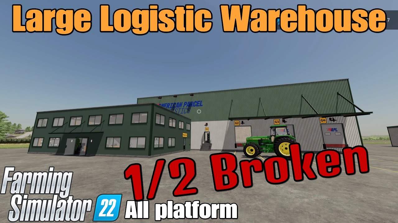 Large Logistic Warehouse  / FS22 mod for all platforms For Autoload See https://youtu.be/izWaR4oEaDw