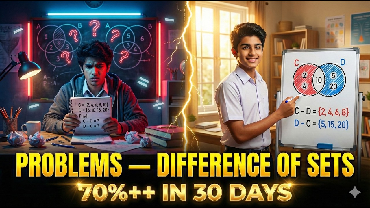 Union & Intersection Explained |  Problems| TG 10th Maths