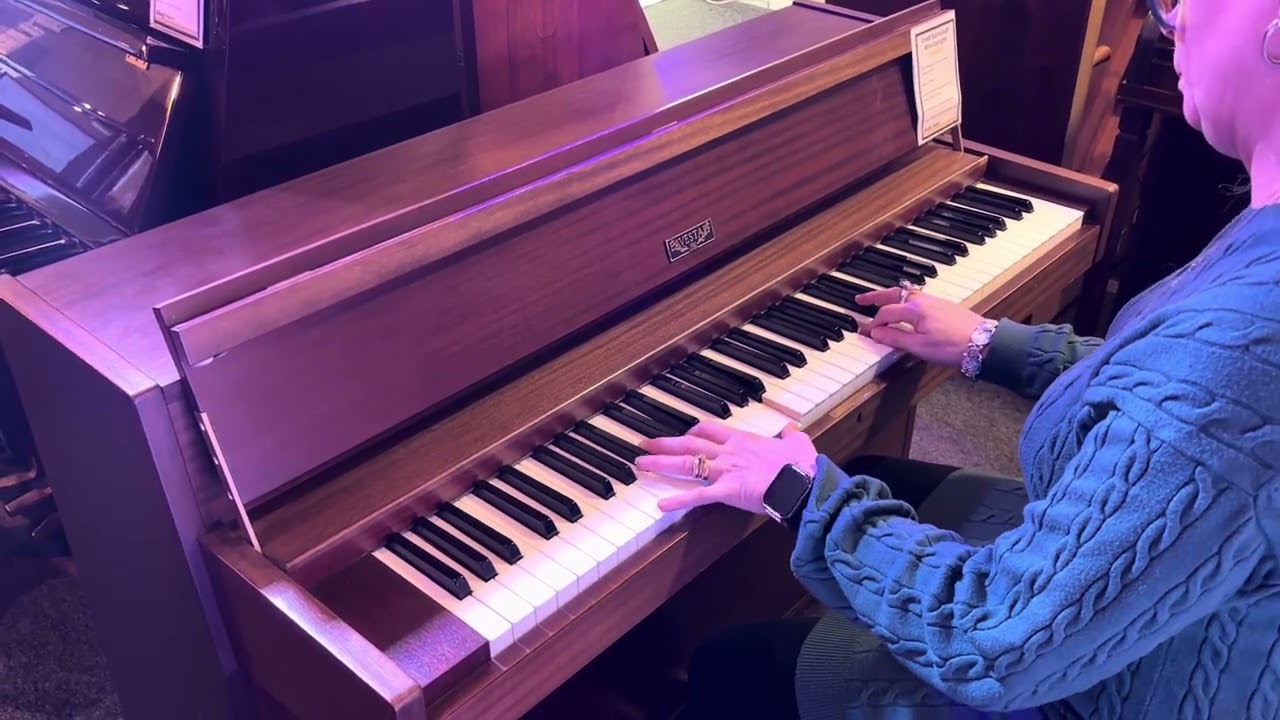 Eavestaff Mahogany Compact Upright Piano, Used Trade Price Bargain (SN:06055)