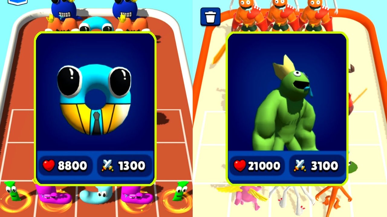 MERGE 'Rainbow Friend Run + Alphabet Lore Run' - Merge Monster ( series 1 )