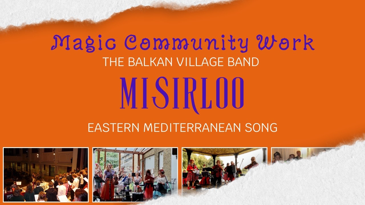 Community music making, Misirloo ft. angelic vocal solo & camels into the sunset
