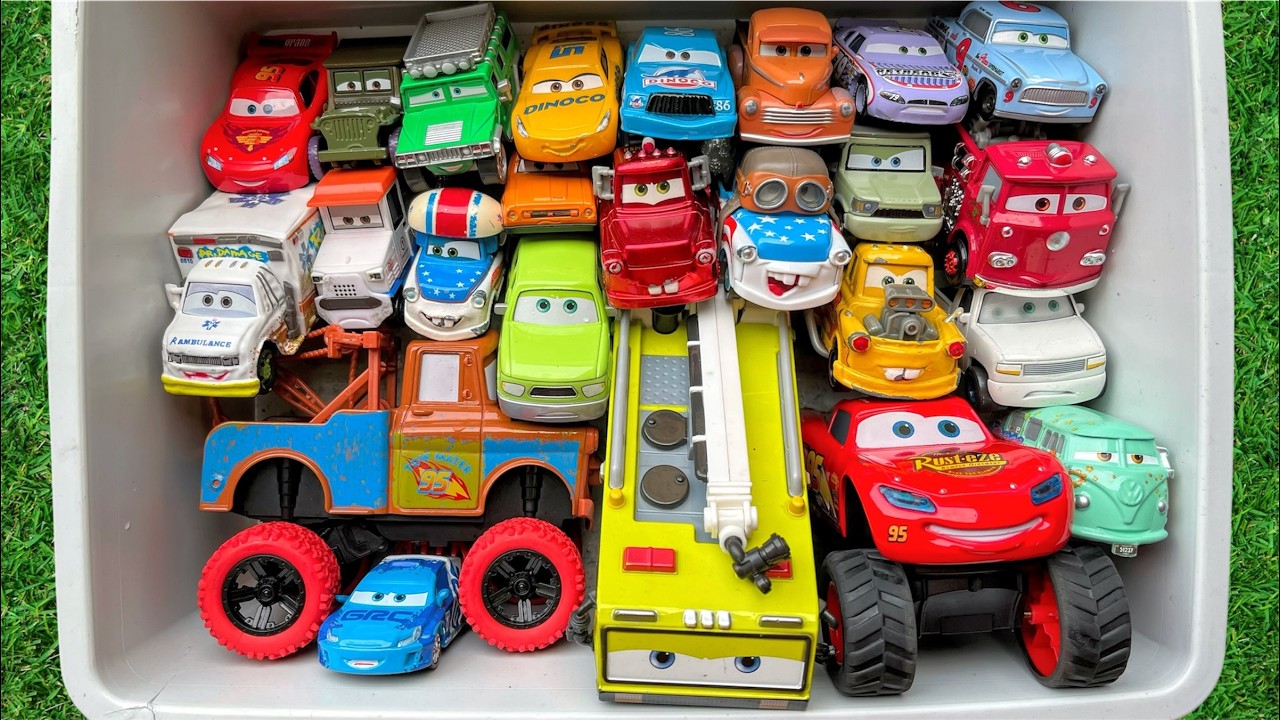 Disney Pixar Cars Unboxing Review | Lightning McQueen, Tow Mater, Doc Hudson, Sally Carrera, Cruz