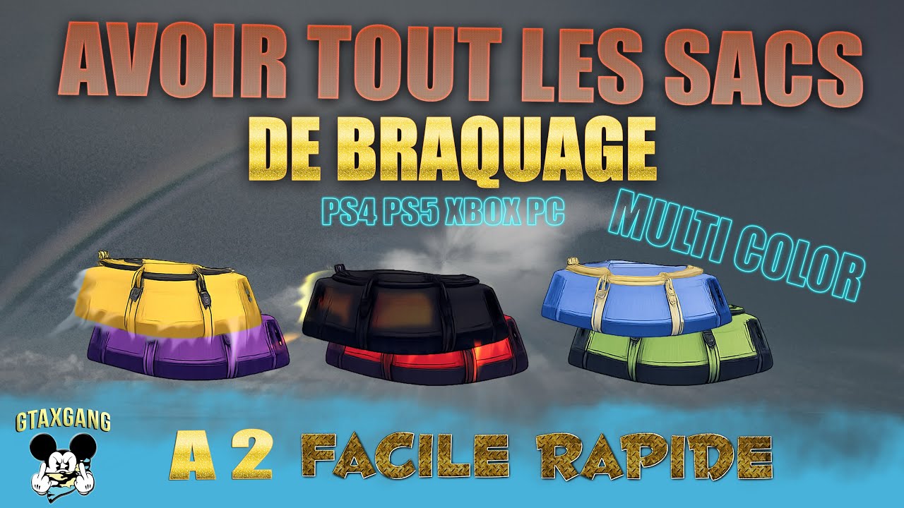 AVOIR TOUT LES SACS DE BRAQUAGES 🧳⚡️SUR GTA 5 🔥NEW MÉTHODE PS4/PS5/XBOX/PC GLITCH GTA5 BY GTAXGANG