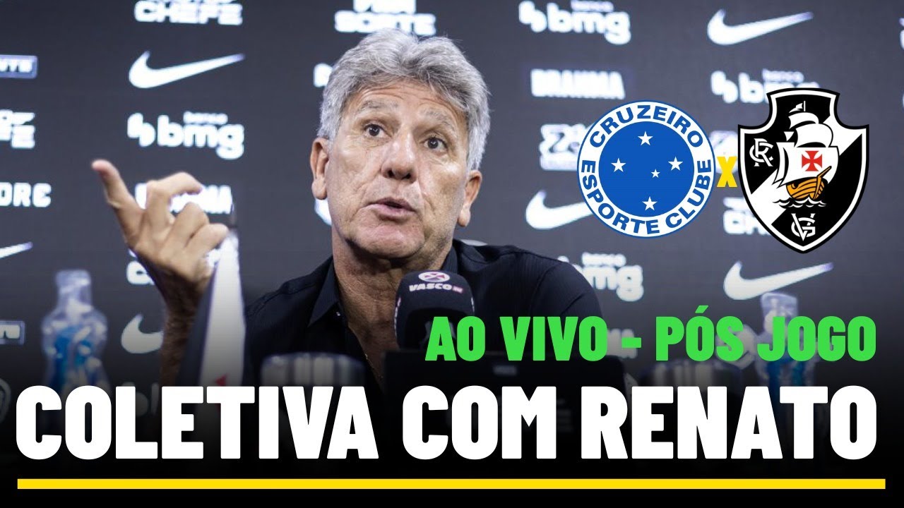 COLETIVA DO RENATO GAÚCHO AO VIVO - DIRETO DO ESTÁDIO - COLETIVA DO VASCO AO VIVO