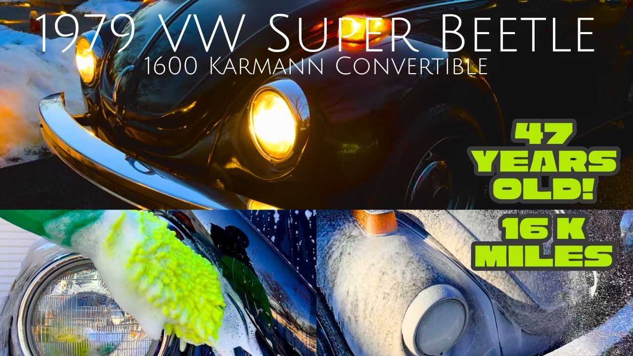 ANOTHER BUG?! Satisfying 1979 VW Super Beetle 1600 Convertible Full Exterior Detail
