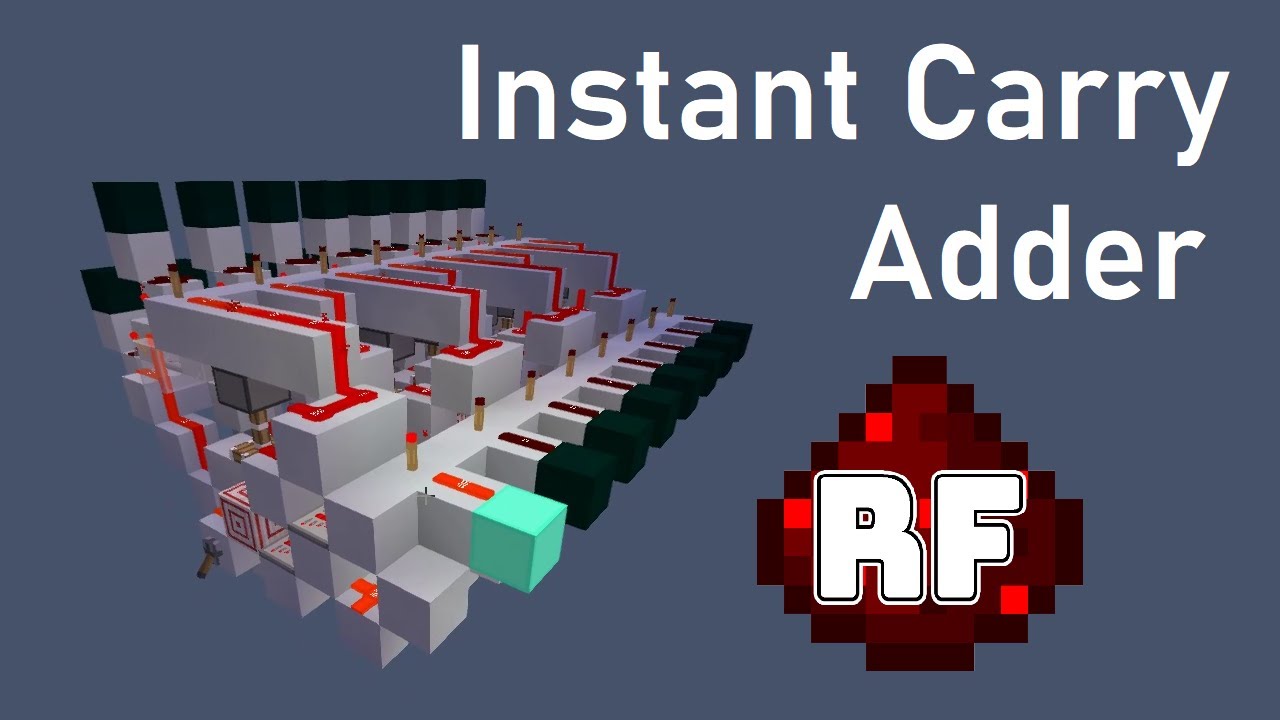 The Best Redstone 4-Tick ICA (Instant Carry Adder) Tutorial For Beginners