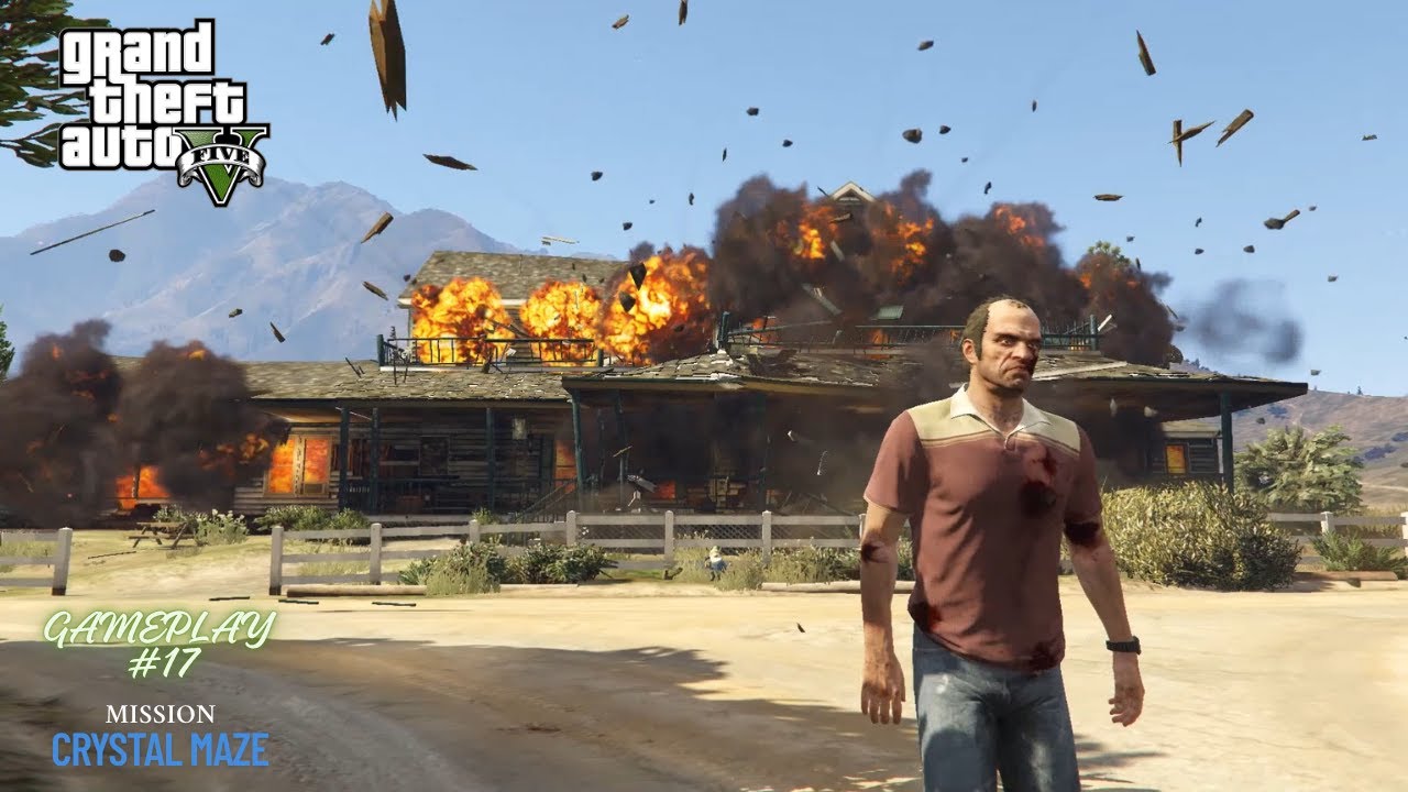 GTA V для ПК — НАПАДЕНИЕ НА ЛАБОРАТОРИЮ ПО МЕТАМ! 🧪💥 Большой кристальный лабиринт | Сюжетная мисс...