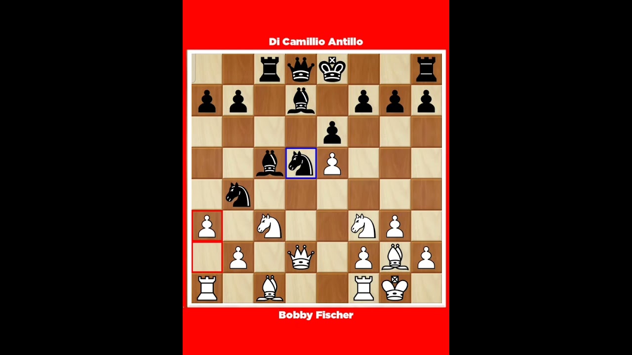 Bobby Fischer vs Di Camillio Antillo √ Ch USA 1957, New York (USA).
