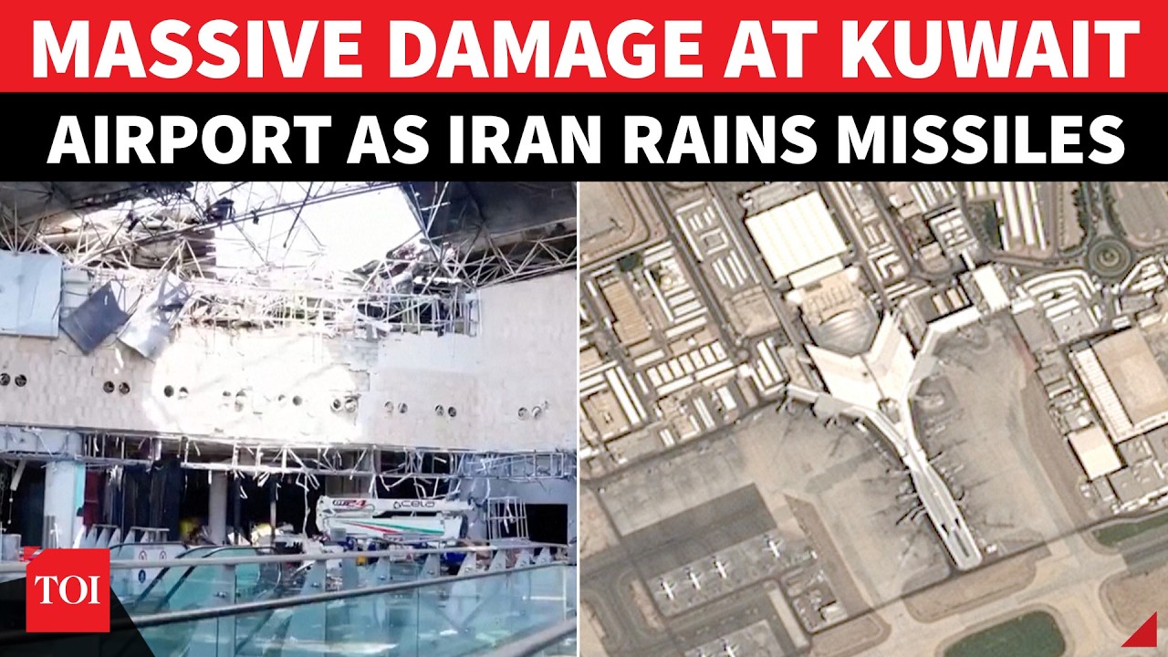 Kuwait Airport 'IN RUINS' As Iran Unleashes Missile Fury; Video Shows Extent Of Damage | War News
