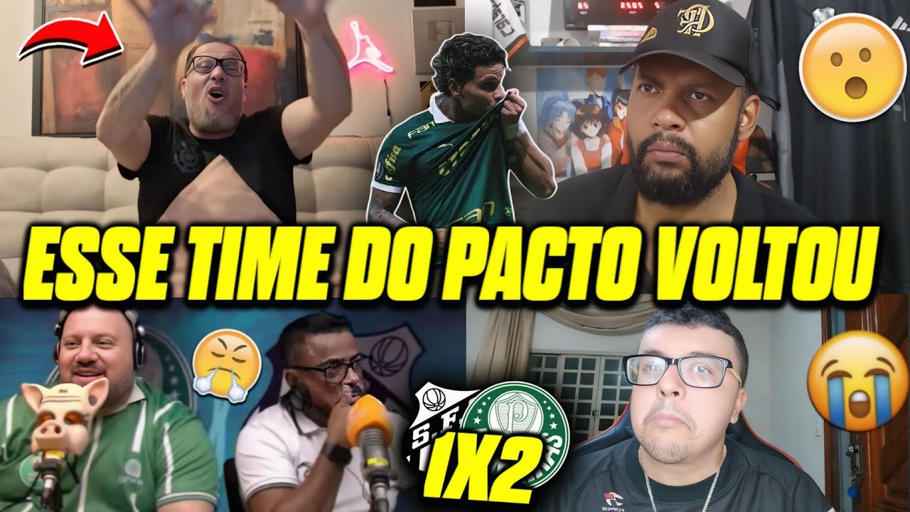 VAMOS RIR?! 😂REAÇÕES DOS RIVAIS APÓS PALMEIRAS GANHAR DE VIRADA! REACT SANTOS 1X2 PALMEIRAS