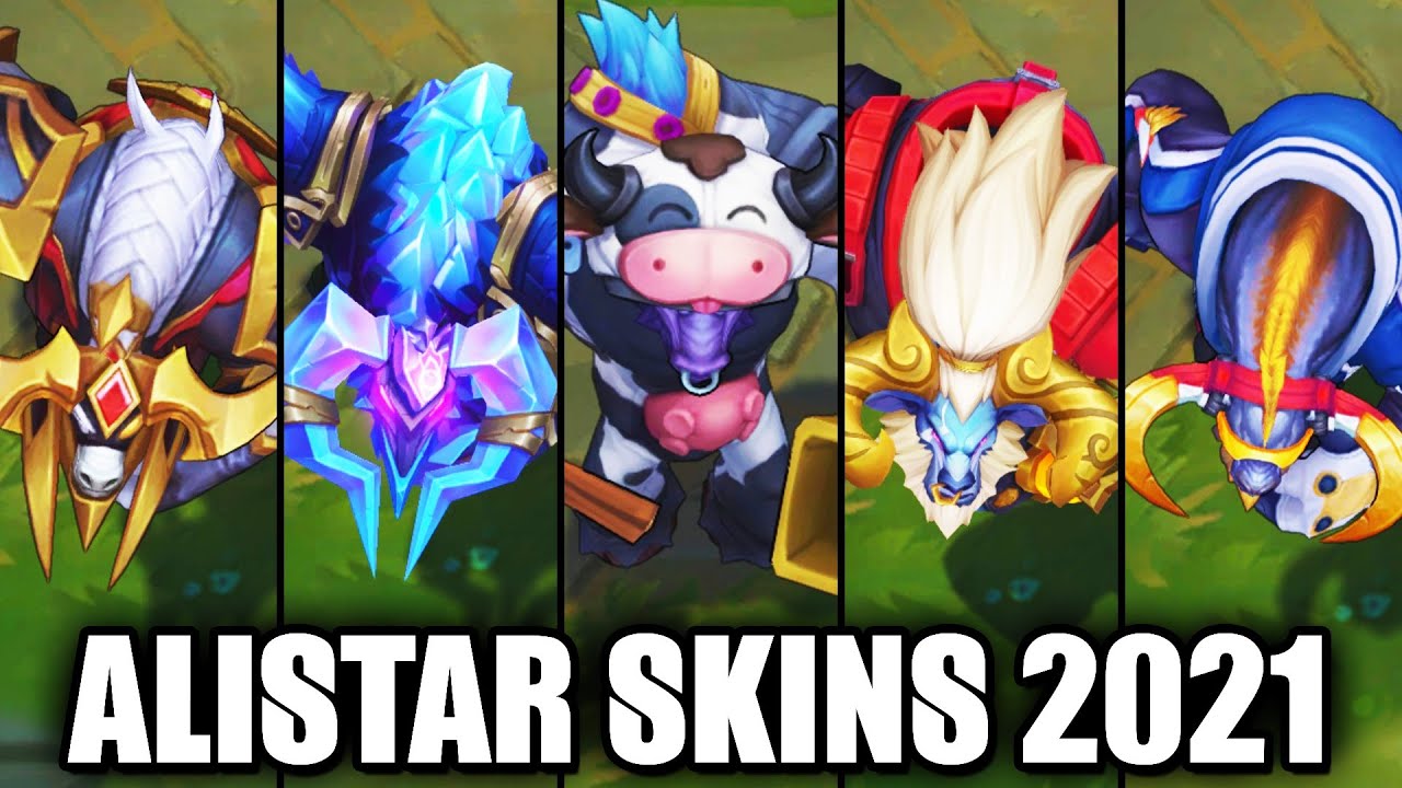 All Alistar Skins Spotlight 2021 - Lunar Beast Latest Skin (League of Legends)