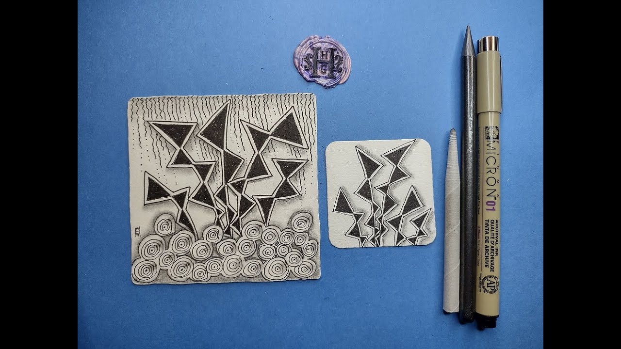 Rain | Zentangle® Quickie