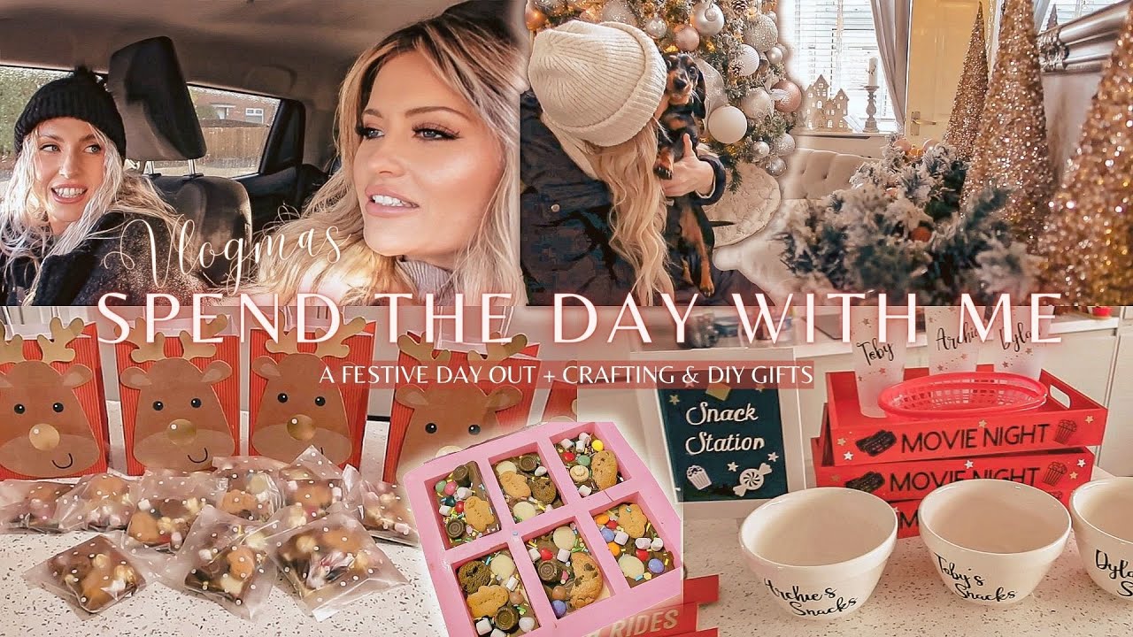 VLOGMAS - A VERY FESTIVE DAY OF BAKING, MAKING DIY GIFTS & CHRISTMAS SHOPPING