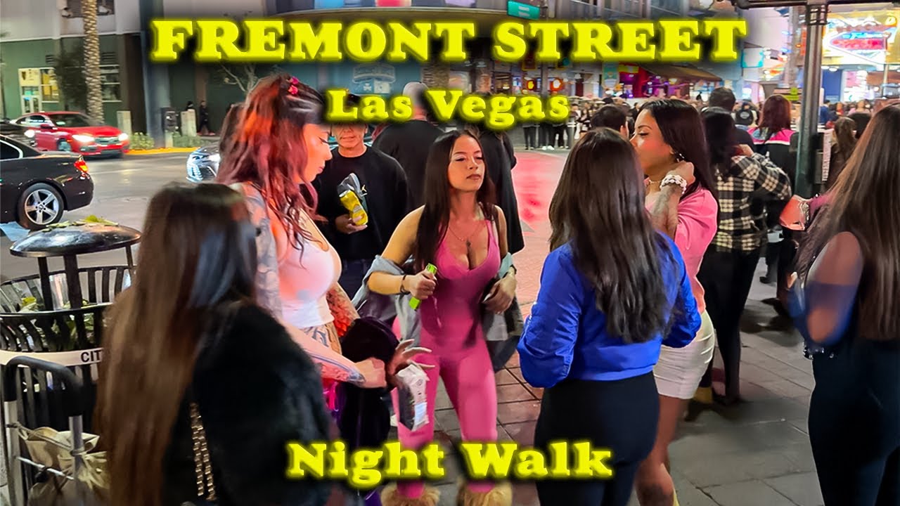 2026 LAS VEGAS Night Walk on FREMONT STREET - Valentine's Day