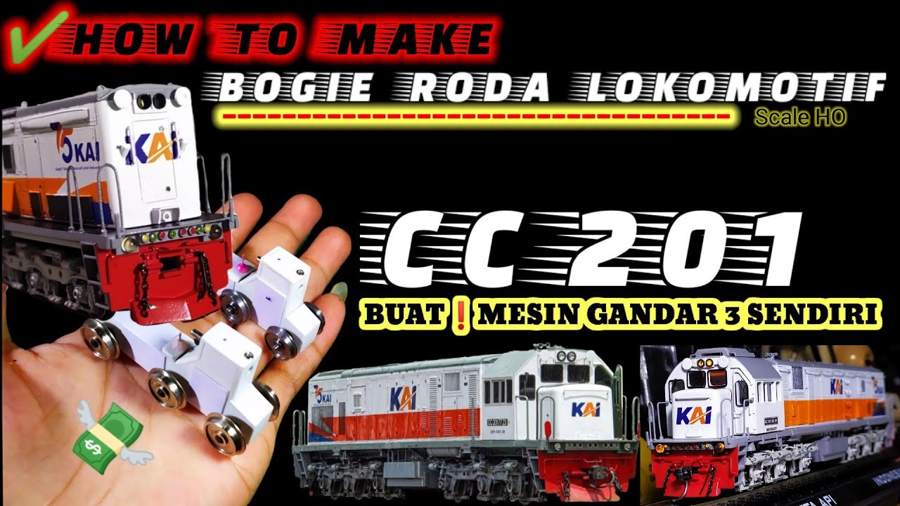 TUTORIAL❗ MEMBUAT MESIN GEAR BOX LOKOMOTIVE CC 201 FULL HANDMADE