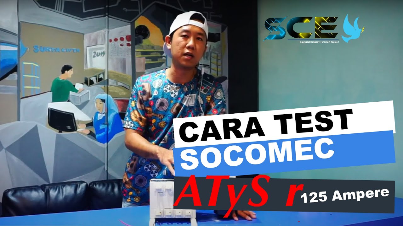 CARA TEST COS ( CHANGE OVER SWITCH ) SOCOMEC TYPE ATYS R 125 AMPERE