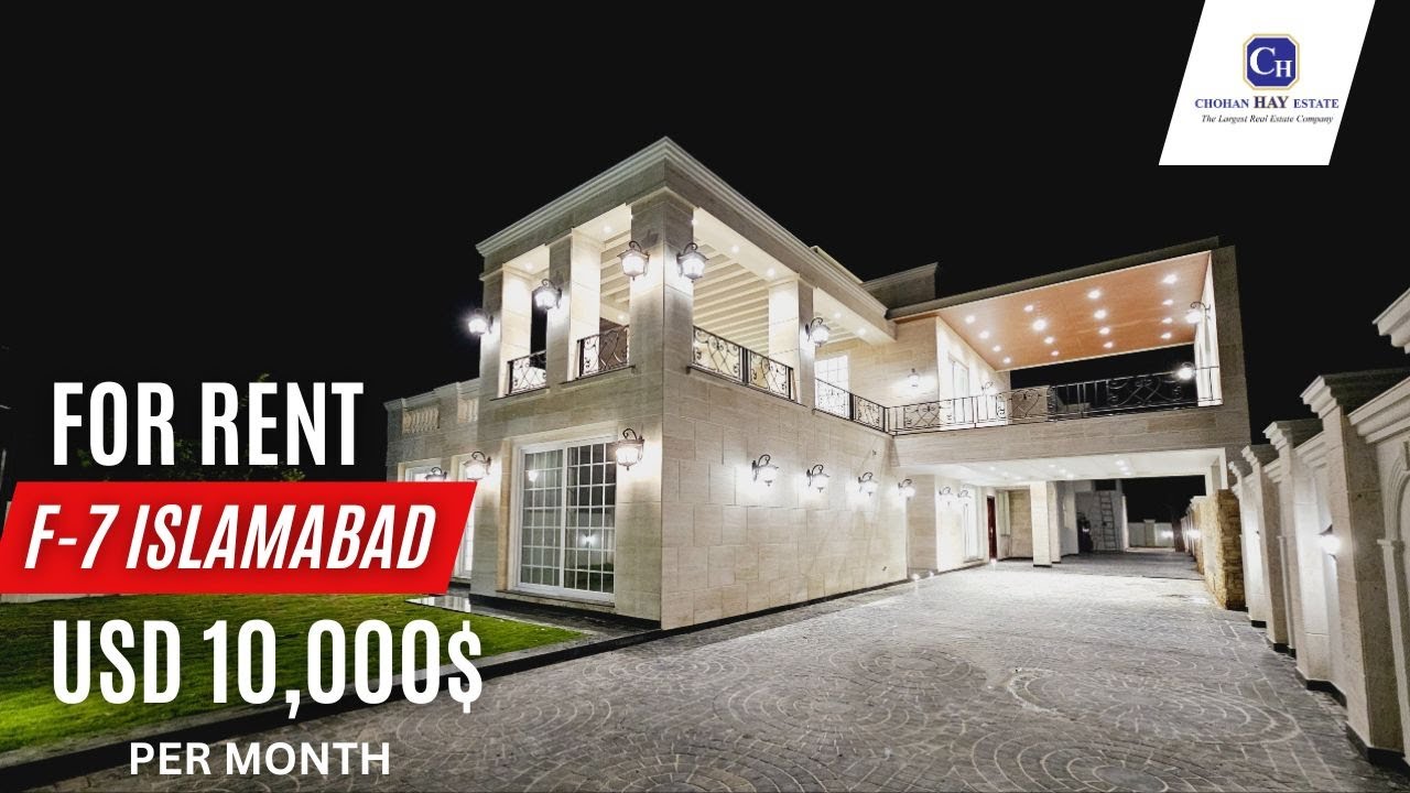 Ambassadorial Brand-New House For RENT in F-7 Islamabad