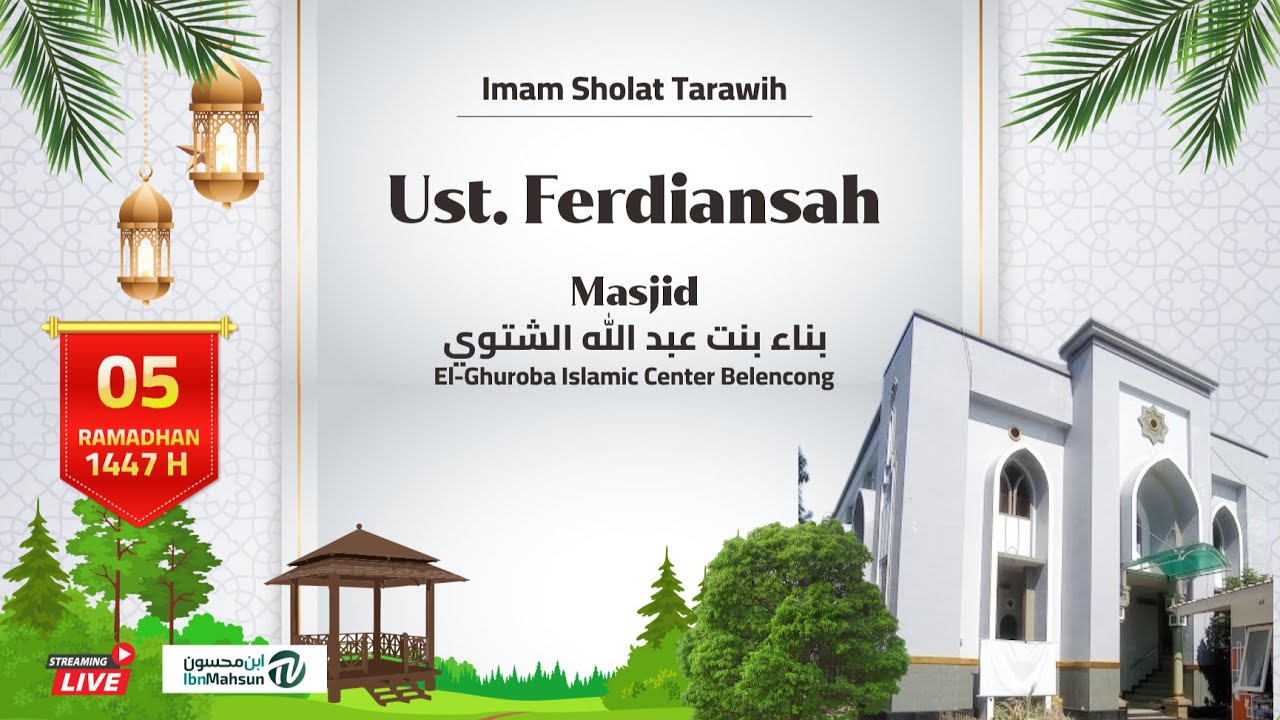 [LIVE] SHOLAT ISYA & TERAWEH  5 Ramadhan 1447 H
| Imam🎙 Ust. Ferdiansah