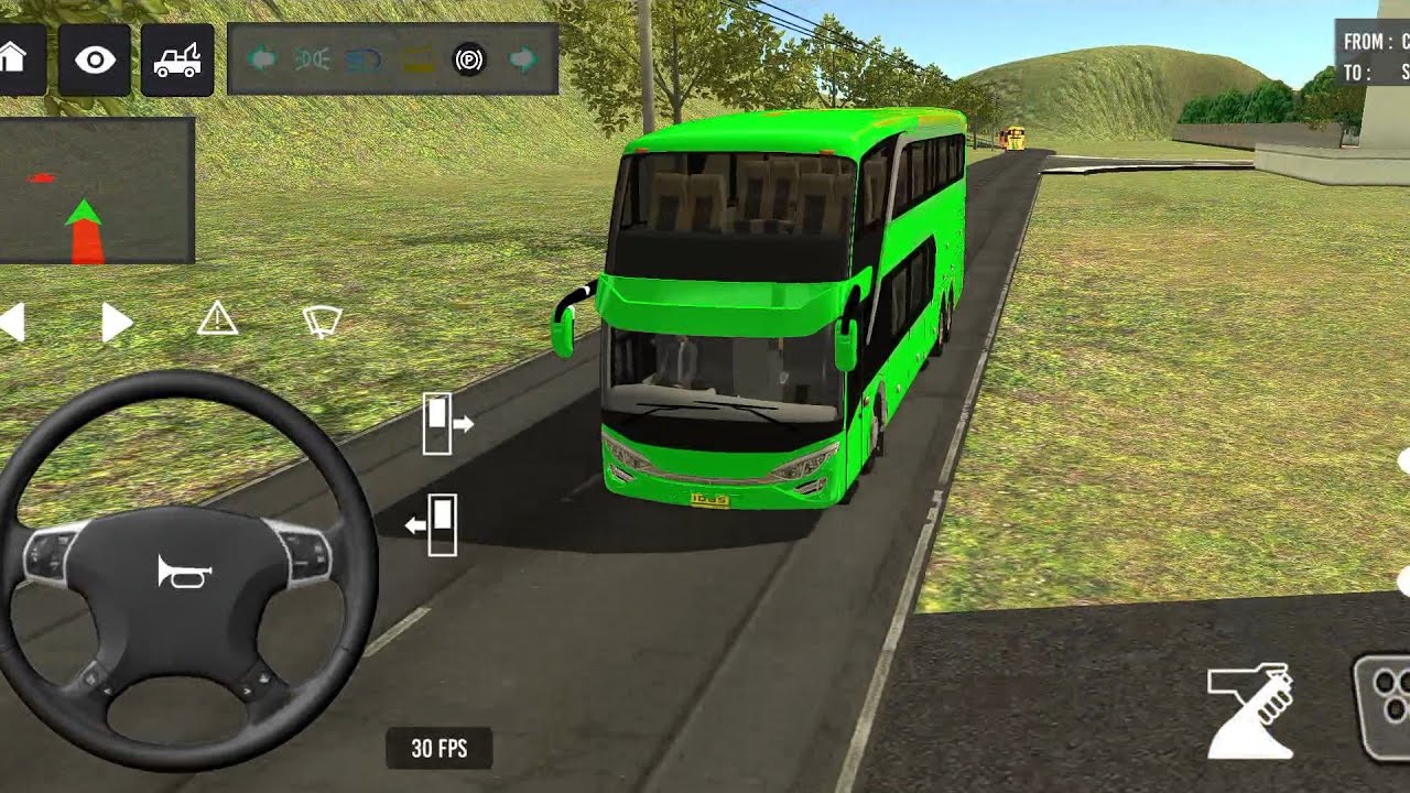 Euro Bus Driving Game Public Transportation 2024 -  Indonesia Bus Simulator Android Gameplay #1900