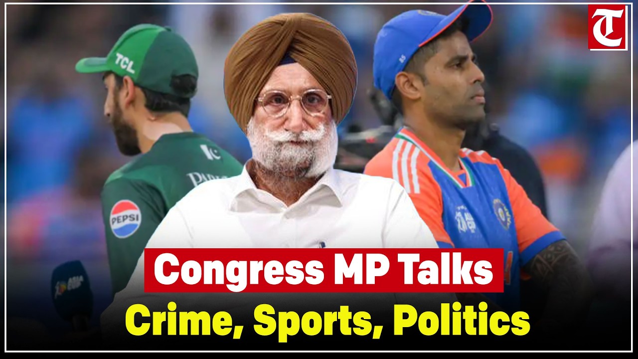 Congress MP Sukhjinder Singh Randhawa talks crime in Punjab, India-Pakistan T20 & elections