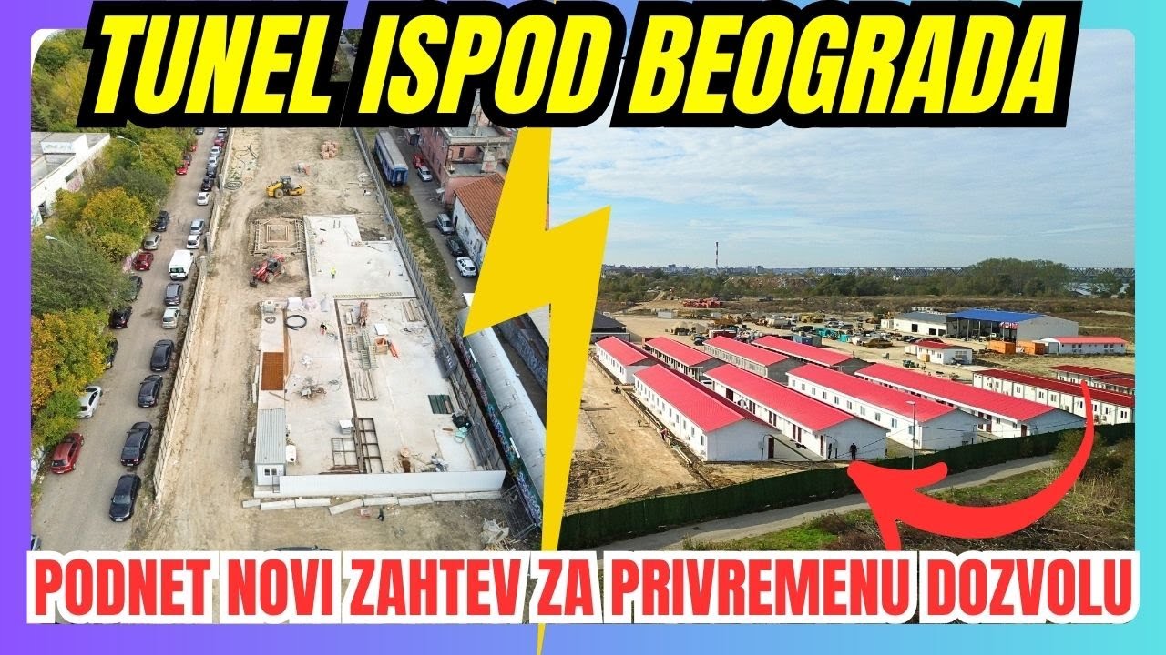 Kako izgledaju dva kampa, koje gradi kineska kompanija Power China. Tunel ispod Beograda u pripremi