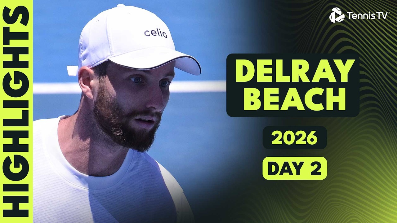 Paul vs Moutet Thriller; Cilic, Nakashima, Korda Feature | Delray Beach 2026 Day 2 Highlights