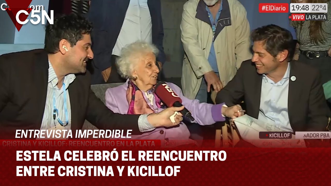ESTELA DE CARLOTTO celebró el reencuentro entre CRISTINA KIRCHNER y AXEL KICILLOF