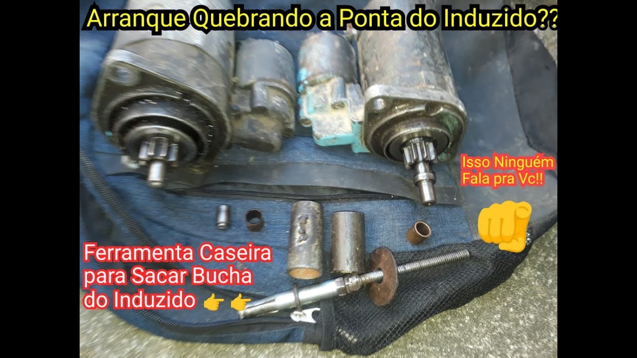 Motor de Arranque da Kombi,fusca e brasília Quebrando a Ponta do Induzido