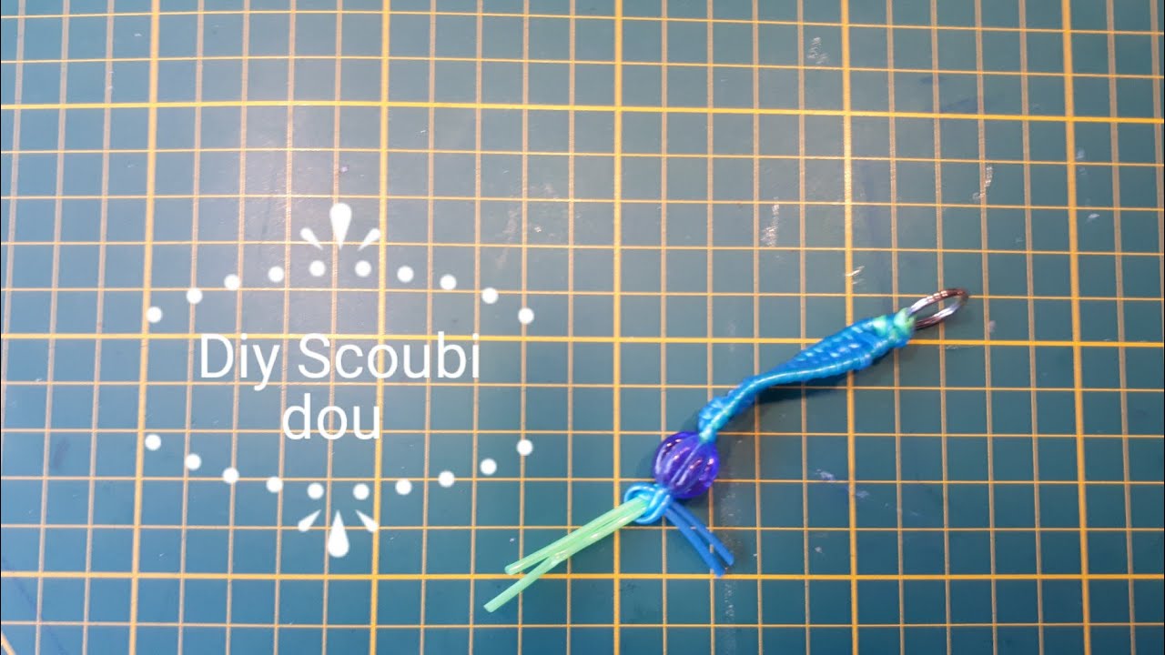 Knutselen: Scoubidou sleutelhanger.